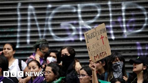 Ingrid Escamilla: Hundreds protest against woman's brutal .